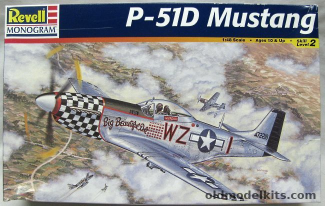 Monogram 1/48 P-51D Mustang - 84 FS 78 FG Duxford UK Col. John Landers 'Big Beautiful Doll' / 343 FS 55 FG Wormingford UK Robert E Welch 'Miss Marilyn II', 85-5241 plastic model kit